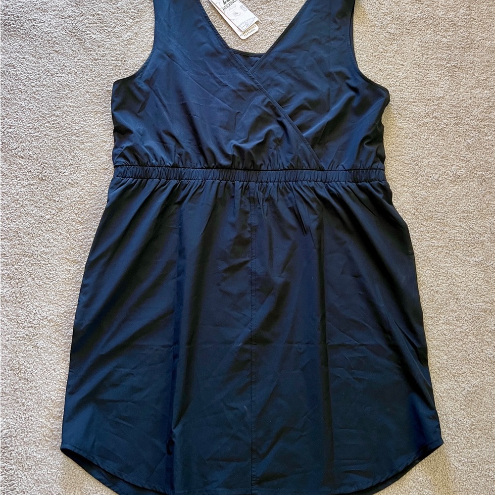 NWT Ascend Black Stretch Woven Dress XL Sleeveless Outdoor Travel Quick Dry